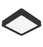 Eglo Plafonnier Fueva 6 Plastique Noir 7W 1100lm - 827-840-865 CCT
